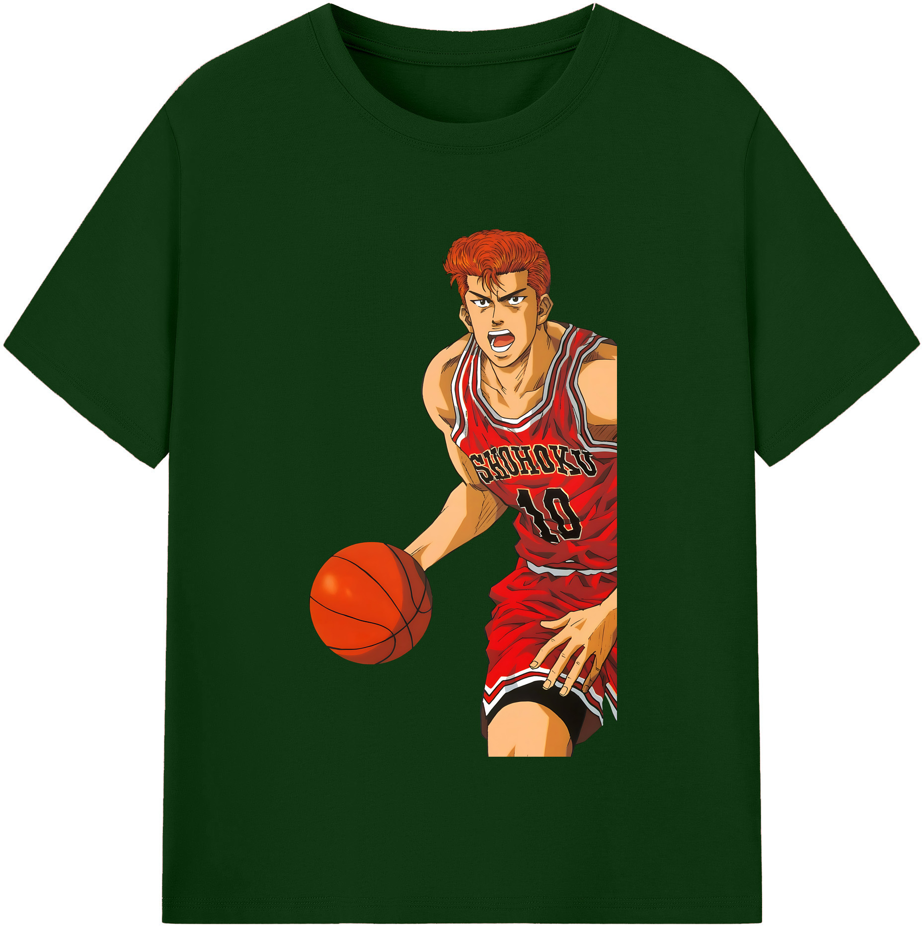 SLAM DUNK／スラムダンク 綿100％半袖Tシャツ（フロントプリント）